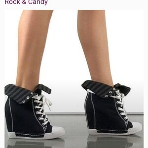 Dolce & Gabbana Black and White Wedge Sneakers WTB/ISO DONOTBUY